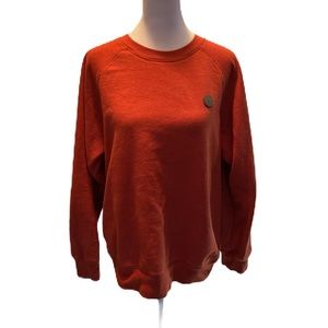 Volcom Orange Women’s Long Sleeve Round Neck Sweatshirt Size Medium